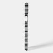 Zachte zwarte grijze strepen  Case-Mate iPhone case (Achterkant / Rechts)
