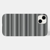 Zachte zwarte grijze strepen  Case-Mate iPhone case (Achterkant (horizontaal))