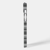 Zachte zwarte grijze strepen  Case-Mate iPhone case (Achterkant / Links)