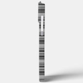 Zachte zwarte grijze strepen  Case-Mate iPhone case (Achterkant / Links)