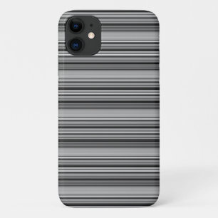 Zachte zwarte grijze strepen  Case-Mate iPhone case