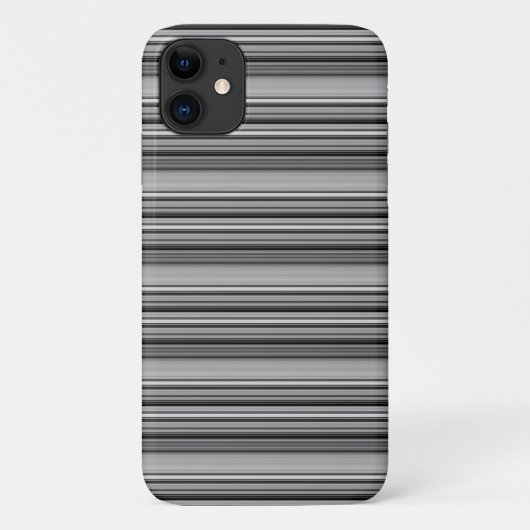 Zachte zwarte grijze strepen  Case-Mate iPhone case (Achterkant)