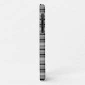 Zachte zwarte grijze strepen  Case-Mate iPhone case (Achterkant/links)