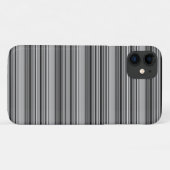 Zachte zwarte grijze strepen  Case-Mate iPhone case (Achterkant (horizontaal))