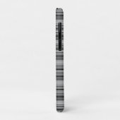 Zachte zwarte grijze strepen  Case-Mate iPhone case (Achterkant/links)