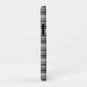 Zachte zwarte grijze strepen  Case-Mate iPhone case (Achterkant/rechts)