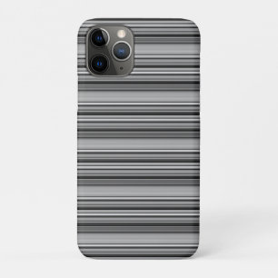 Zachte zwarte grijze strepen  Case-Mate iPhone case