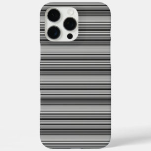 Zachte zwarte grijze strepen  iPhone 16 pro max hoesje