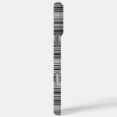 Zachte zwarte grijze strepen  Case-Mate iPhone case (Achterkant / Rechts)