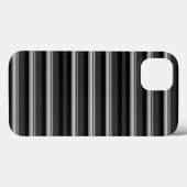 Zachte zwarte grijze strepen Case-Mate iPhone case (Achterkant (horizontaal))