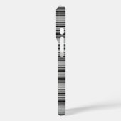 Zachte zwarte grijze strepen  Case-Mate iPhone case (Achterkant / Links)