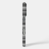 Zachte zwarte grijze strepen  Case-Mate iPhone case (Achterkant / Rechts)