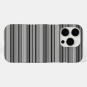 Zachte zwarte grijze strepen  Case-Mate iPhone case (Achterkant (horizontaal))