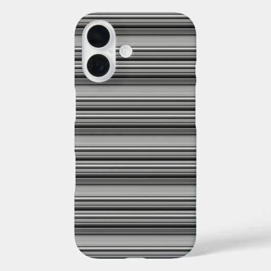 Zachte zwarte grijze strepen  Case-Mate iPhone case (Achterkant)
