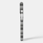 Zachte zwarte grijze strepen  Case-Mate iPhone case (Achterkant / Links)