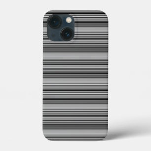 Zachte zwarte grijze strepen  Case-Mate iPhone case