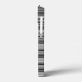 Zachte zwarte grijze strepen  Case-Mate iPhone case (Achterkant / Links)