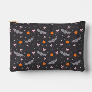 Zachte Zwarte Halloween Vleermuis Patroon Ritsslui Etui