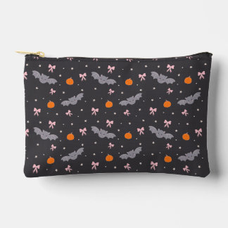 Zachte Zwarte Halloween Vleermuis Patroon Ritsslui Etui