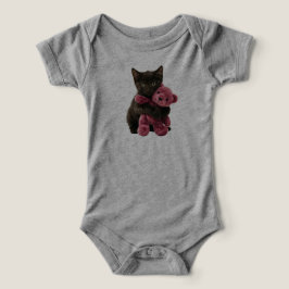 Zachte Zwarte Kat Teddybeer