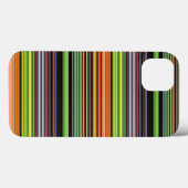 Zachte zwarte kleurrijke strepen Case-Mate iPhone case (Achterkant (horizontaal))