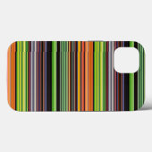 Zachte zwarte kleurrijke strepen Case-Mate iPhone case (Achterkant (horizontaal))