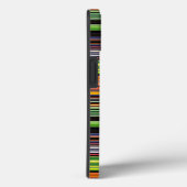 Zachte zwarte kleurrijke strepen Case-Mate iPhone case (Achterkant / Rechts)