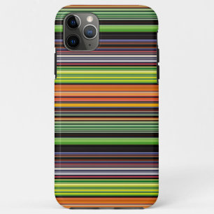 Zachte zwarte kleurrijke strepen Case-Mate iPhone case