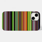 Zachte zwarte kleurrijke strepen Case-Mate iPhone case (Achterkant (horizontaal))