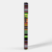 Zachte zwarte kleurrijke strepen Case-Mate iPhone case (Achterkant / Rechts)