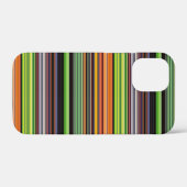 Zachte zwarte kleurrijke strepen Case-Mate iPhone case (Achterkant (horizontaal))