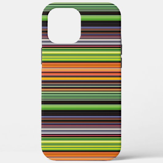 Zachte zwarte kleurrijke strepen Case-Mate iPhone case (Achterkant)