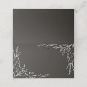 Zachte zwarte lef-motif-Thanksgiving, gevuld Plaatskaartje (Buitenkant ongevouwen)