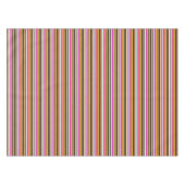 Zachte zwarte oranje strepen tafelkleed (Voorkant (Horizontaal))