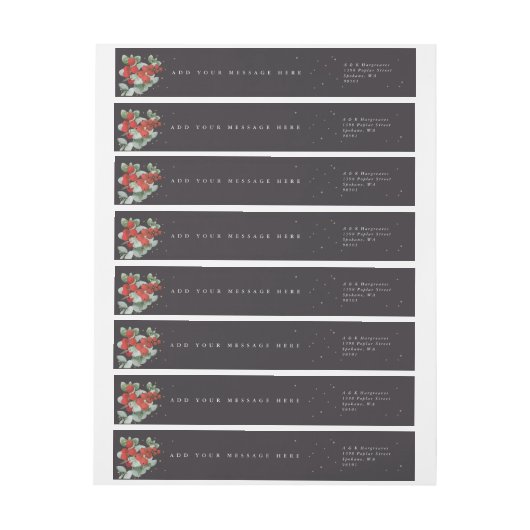 Zachte zwarte rode bessen + eucalyptus vakantie kl (Vel)