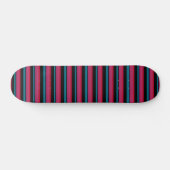 Zachte zwarte roze strepen persoonlijk skateboard (Horizontaal)
