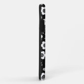 Zachte zwarte witte bloemen iPhone 5 Hoesje (Achterkant/rechts)