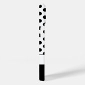 Zachte zwarte witte polka stippen retro patroon Mo Case-Mate iPhone Case (Achterkant / Rechts)
