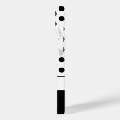 Zachte zwarte witte polka stippen retro patroon Mo Case-Mate iPhone Case (Achterkant / Links)