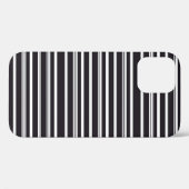 Zachte zwarte witte strepen Case-Mate iPhone case (Achterkant (horizontaal))