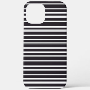 Zachte zwarte witte strepen Case-Mate iPhone case