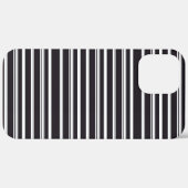 Zachte zwarte witte strepen Case-Mate iPhone case (Achterkant (horizontaal))