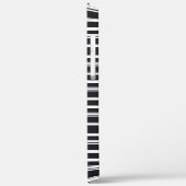 Zachte zwarte witte strepen Case-Mate iPhone case (Achterkant / Links)