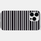 Zachte zwarte witte strepen Case-Mate iPhone case (Achterkant (horizontaal))