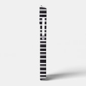 Zachte zwarte witte strepen Case-Mate iPhone case (Achterkant / Links)