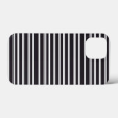 Zachte zwarte witte strepen Case-Mate iPhone case (Achterkant (horizontaal))