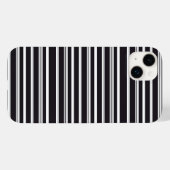 Zachte zwarte witte strepen Case-Mate iPhone case (Achterkant (horizontaal))
