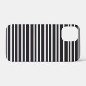 Zachte zwarte witte strepen Case-Mate iPhone case (Achterkant (horizontaal))