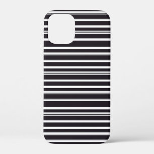 Zachte zwarte witte strepen Case-Mate iPhone case