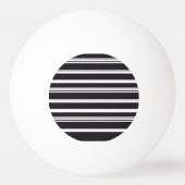 Zachte zwarte witte strepen pingpongbal (Achterkant)